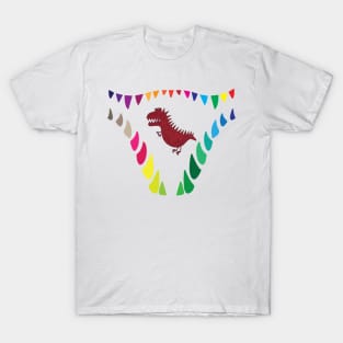 Smiling Dinosaur Teeth (with Dinosaur Inside) T-Shirt